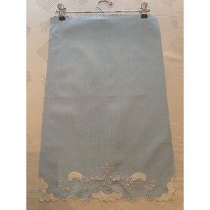 Vintage Table Scarf Light Blue